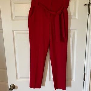 Red work pants